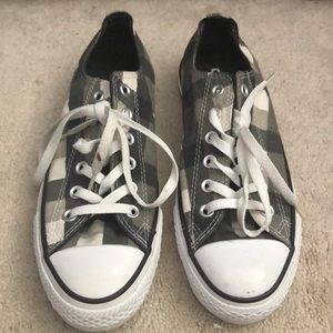 Gray and white converse! Worn once
